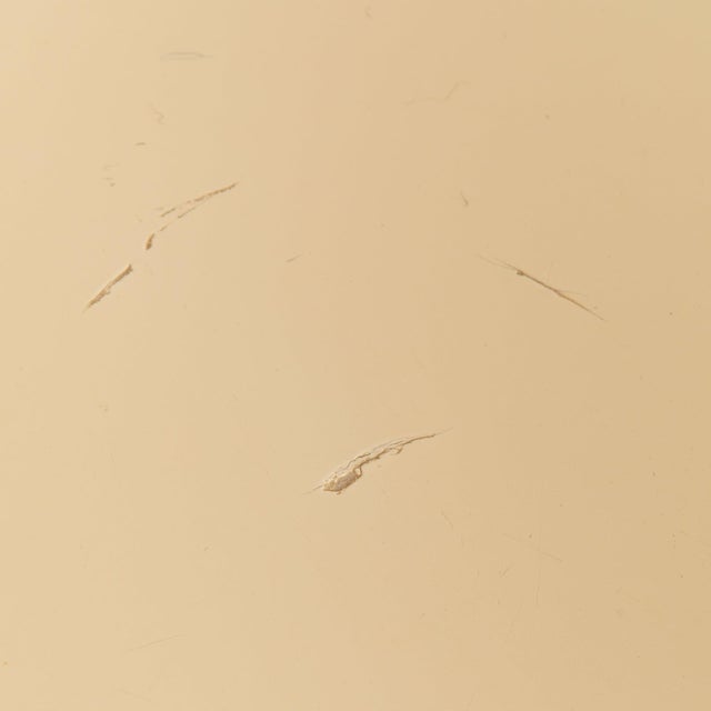 Light Yellow French Ivory + Brass Bedside Table by Jean Claude Mahey, 1970s - 2 Available For Sale - Image 8 of 11