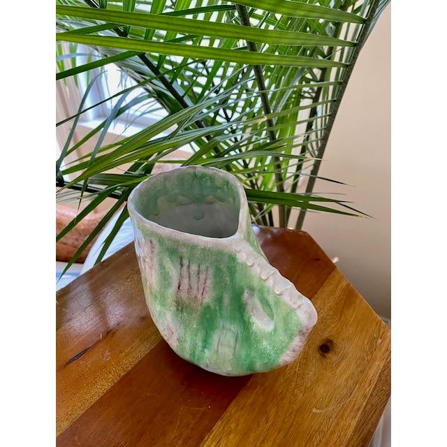 Green Guido Gambone Art Pottery, Signed For Sale - Image 8 of 12