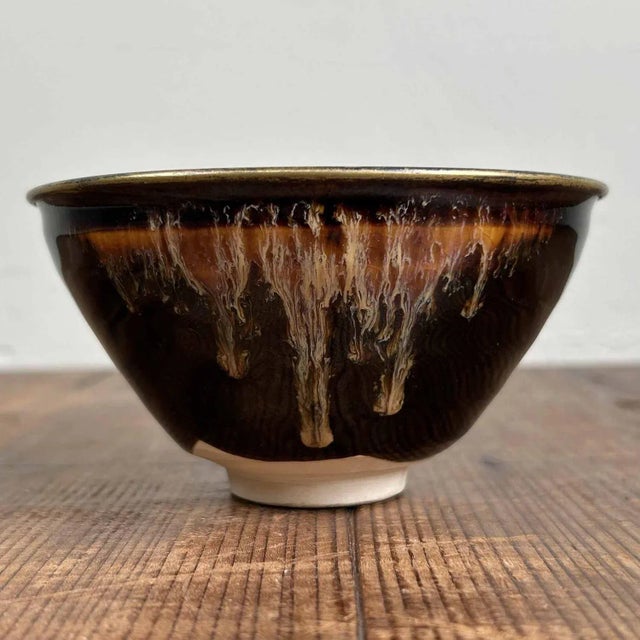 Metal Japanese Chawan Matcha Tea Bowl by Teiichi Oketani for Kyoware, 1970s For Sale - Image 7 of 9