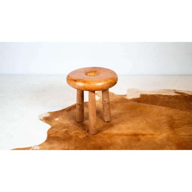 1970s Mid Century Artek Bertel Gardberg Style Wooden Stool For Sale - Image 11 of 12