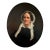 Original 19th Century American Oval Oil Portrait Painting For Sale