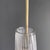Mid-Century Modern Italian Golden Plastic and Fluted Glass Ceiling Lamp, 1950s For Sale - Image 6 of 14