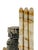 1960s Vintage Mid-Century Modern Hand Carved Mexican Onyx and Marble Aztec or Mayan Bookends For Sale - Image 5 of 10