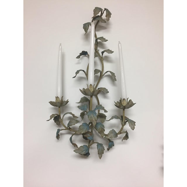 Floral Wall Sconces A Pair Chairish