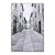 Black and White Walled Street in Barberino Tuscany Italia For Sale