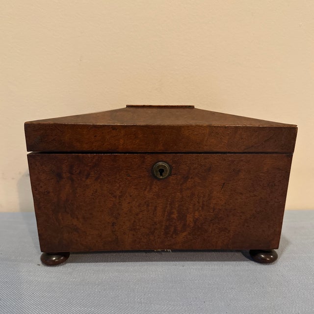 Antique 19th Century Regency Wood Tea Box For Sale In Nashville - Image 6 of 12