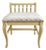 Vintage French Country Vanity Chair by j.b. Van Sciver Wooden Upholstered For Sale