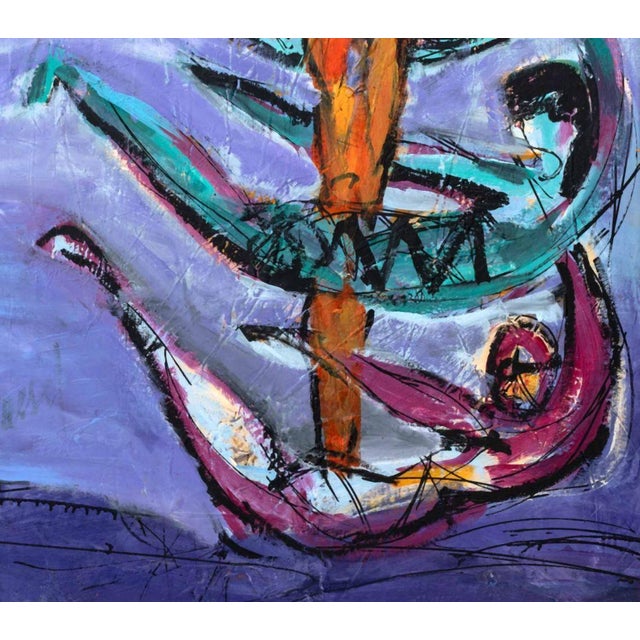 Abstract Graciela Cassel Dancers Oil on Canvas For Sale - Image 3 of 6