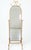Vintage Italian Florentine Hollywood Regency Gold Gilt Wrought Iron Twisted Rope Metal Cheval Standing Floor Mirror For Sale - Image 11 of 14