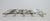 Metal Vintage Italian Faux Bamboo Silver Plated Expandable Trivets - A Pair For Sale - Image 7 of 10