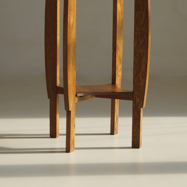 Black Dutch Art Deco Amsterdam School Pedestal Table, 1920s For Sale - Image 8 of 18