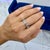Silver Men’s Christian Dior Gem Collection 18k White Gold Band Ring, Size 10 For Sale - Image 8 of 8