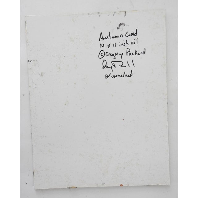 Oil on panel impressionist aspen grove landscape painting by Gregory Packard (b. 1970) Colorado, Idaho, Wyoming. Signed...