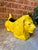 Vintage MCM 1960s Yellow Porcelain Lion Planter For Sale - Image 4 of 9