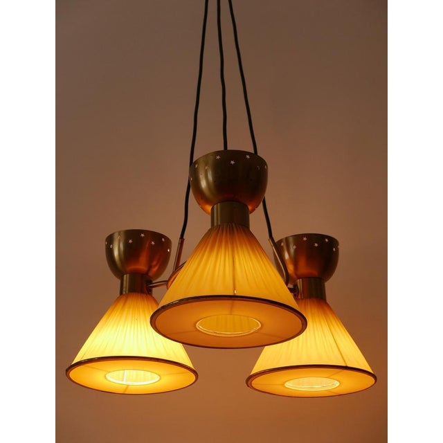 Mid-Century Modern Six-Flamed Pendant Lamp, 1950s For Sale - Image 11 of 18