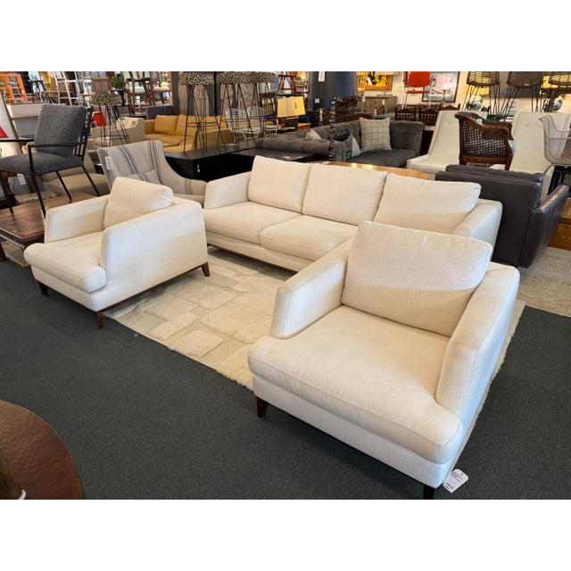 Mid-Century Modern Scandinavian Designs Mid Century Style Lounge Chairs, Pair For Sale - Image 3 of 12