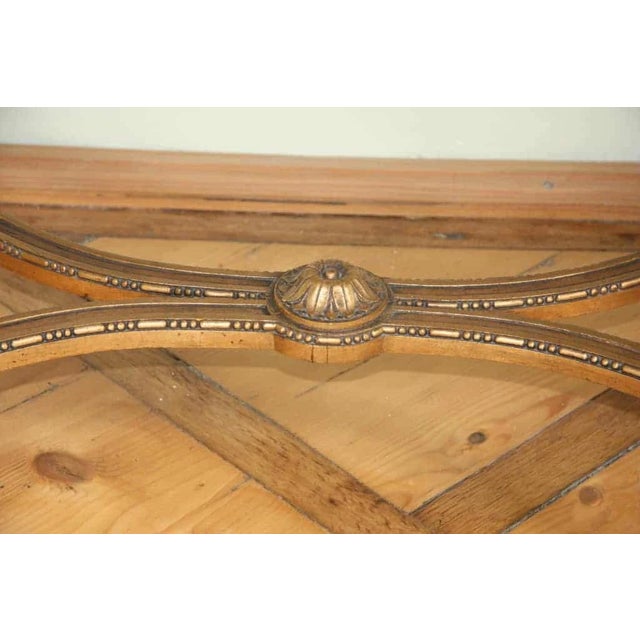 Louis XVI Oval Gilded Table For Sale - Image 3 of 7