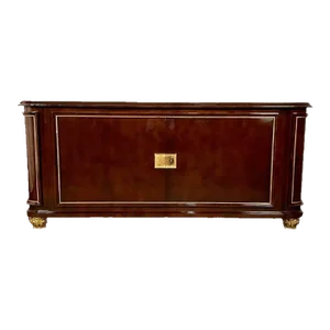 French Art Deco Sideboard by Rene Drouet, Signed Refinished Modern Cabinet