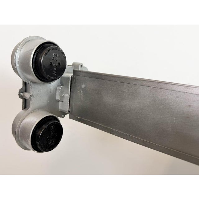 Industrial Polished Hanging Tube Light, 1970s For Sale - Image 16 of 18