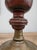 Brass 18th Century French Provincial Turned Walnut Finial on Brass Base For Sale - Image 8 of 10