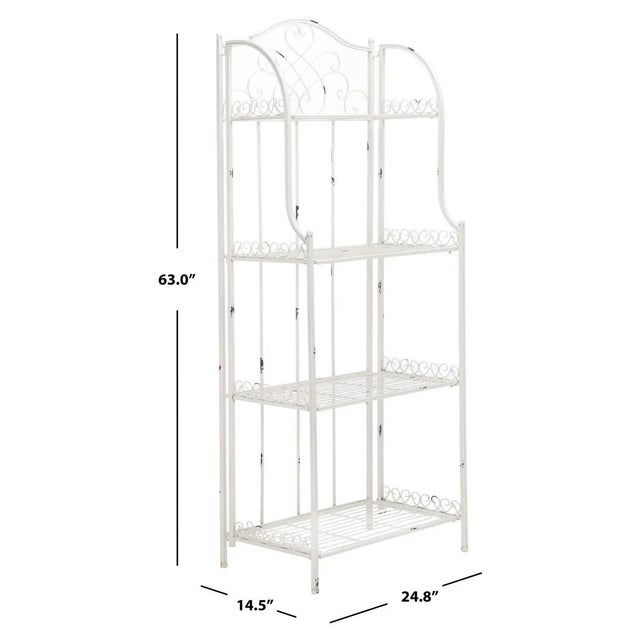 Amaris 4 Tier Shelf - Antique White For Sale In Philadelphia - Image 6 of 11