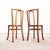 French Single Hoop Back Dining Chairs, 1950s, Set of 2 For Sale - Image 3 of 4