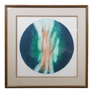 Late 20th Century Ruth Rodman Signed Limited Edition Abstract Moonburt III Serigraph 30"