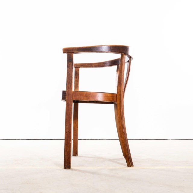 1940s Small Vintage Atelier Armchair from Thonet, 1940s For Sale - Image 5 of 10