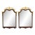 Pair of Neoclassical Chippendale Carved Gold Gilt Mahogany Wall Mirrors MINT! For Sale