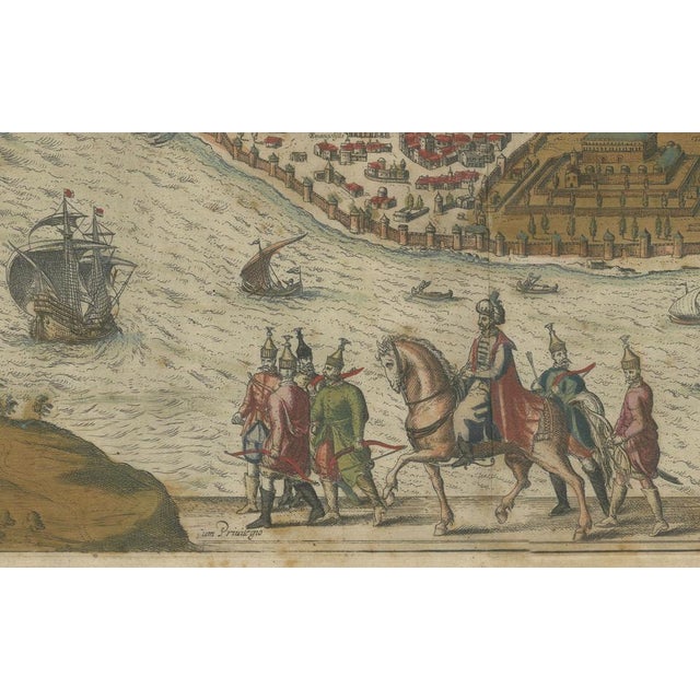 Paper View of Istanbul Map, 1572 For Sale - Image 7 of 11