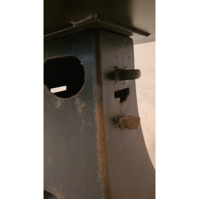 Industrial Industrial Steel Factory Side Table For Sale - Image 3 of 3