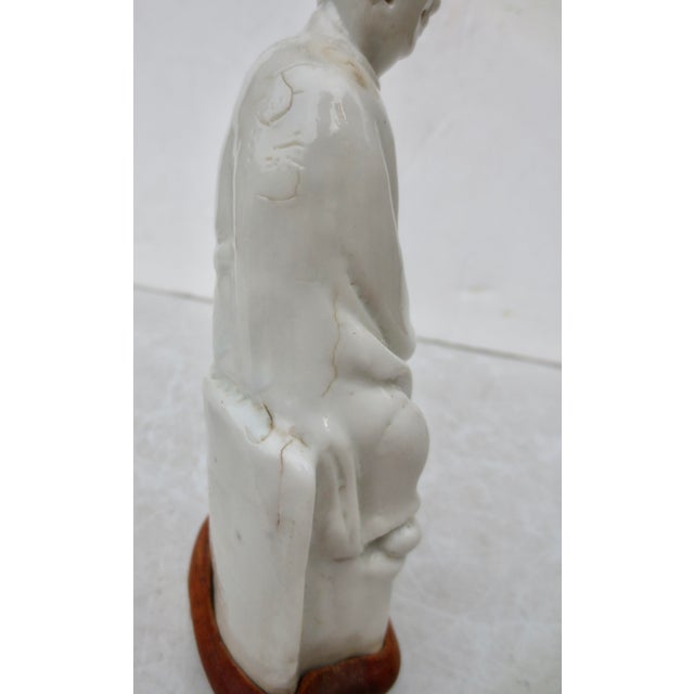 Antique Dehua Porcelain Blanc De Chine Wenchang Circa 18th For Sale - Image 11 of 11