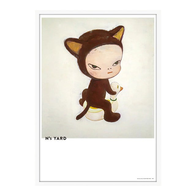 Yoshitomo Nara, Harmless Kitty, 2021 - White Frame For Sale