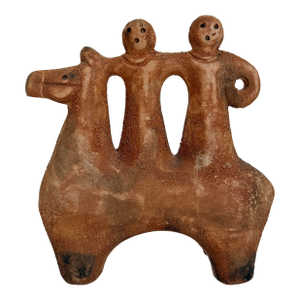 Aldo Londi for Bitossi Scavo "Horseback Riders" Sculpture, Italy 1960s