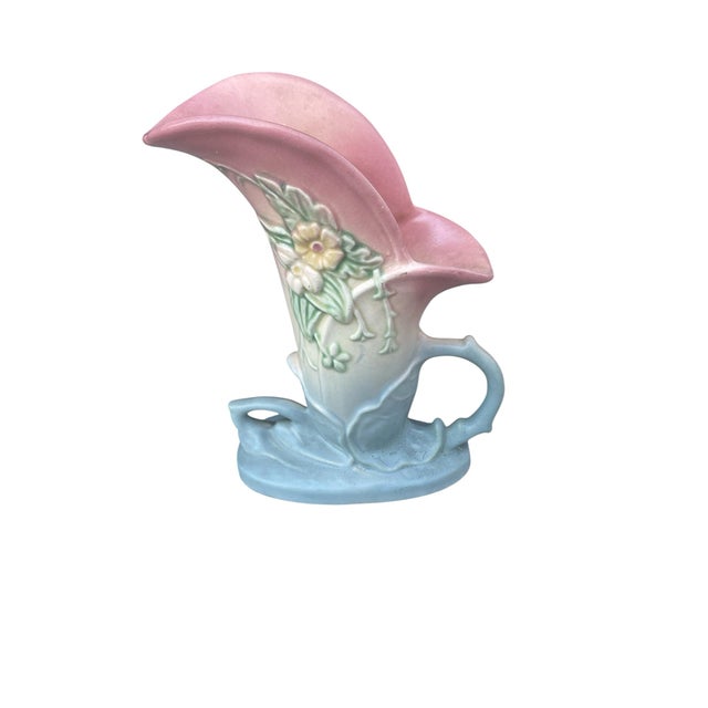 Hull Wildflower Art Pottery Vase is a handled vase featured on page 85 of the Collector's Encyclopedia of Hull Pottery by...
