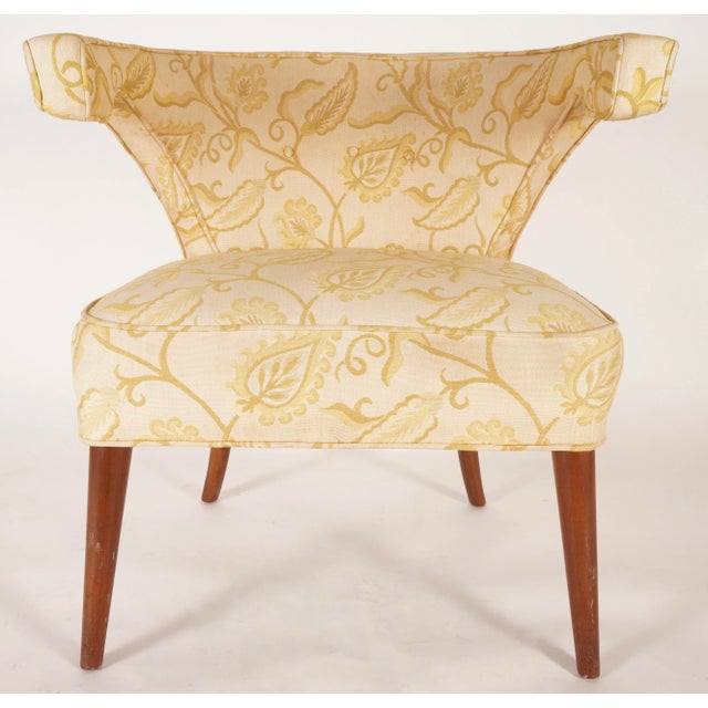 Yellow 1960s Vintage Tommi Parzinger Veronese Klismos Upholstered Armchairs- Set of 2 For Sale - Image 8 of 12