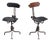 Set of Vintage English Industrial Swivel Machinists Chairs, 1920s For Sale