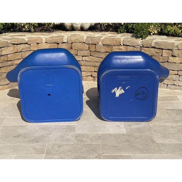 Rmic Blue Hands Chairs, Set of 2 For Sale - Image 11 of 13