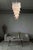 Glass Large Italian Murano Glass Spiral Chandelier with 83 Pink Glass Petals, 1990s For Sale - Image 7 of 12