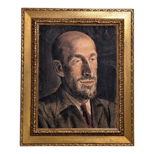 Mid-Century California Realist Portrait of Ospina by Clyde F. Seavey, Pastel on Paper, 1940, Framed
