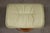 1990s Ekornes Stressless Off White Cream Leather Teak Ottoman For Sale In Boston - Image 6 of 7