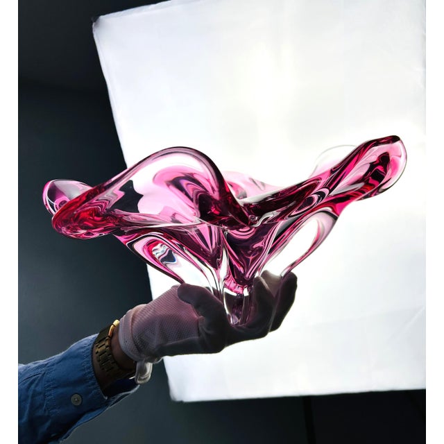 Designer: Josef Hospodka Manufacturer: Chřibská Glassworks Origin: Czechoslovakia Period: 1960s Material: Hand-formed art...