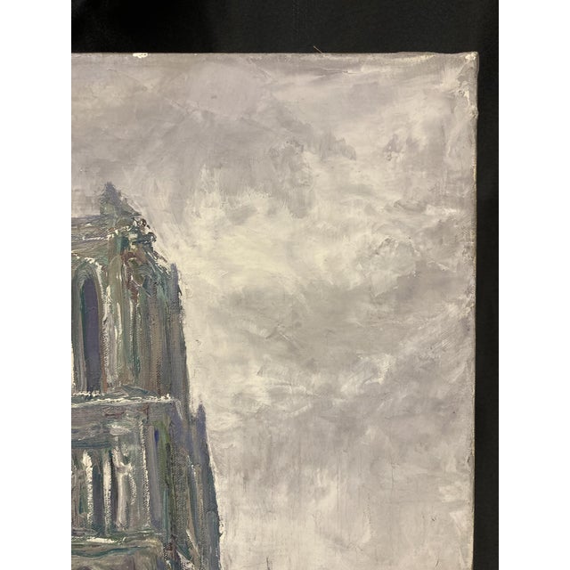 1980s Pierre Peress, Notre-Dame de Paris, Oil on Canvas, 1980s For Sale - Image 5 of 16