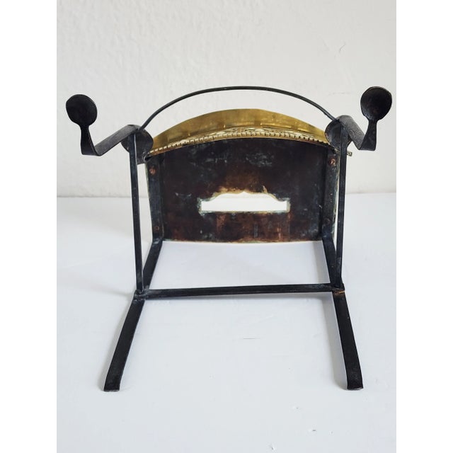 Antique 19th Century Victorian Brass & Iron Trivet Footman For Sale - Image 10 of 11