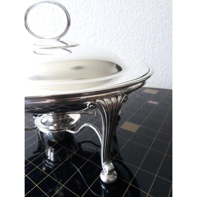Antique Silver-Plated Food Warmer from W. H. & S. Cross Arrows William Hutton & Sons, 1900s, Set of 6 For Sale - Image 3 of 17