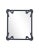 Contemporary Fleur Home Carnival St. Roch Rectangle Mirror in Hale Navy, 36x48 For Sale - Image 3 of 3