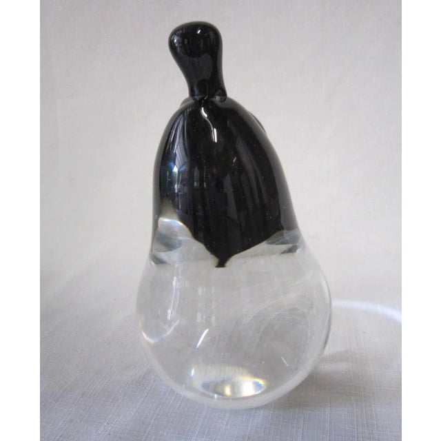 1950s Studio Murano Art Glass Pear For Sale - Image 5 of 7
