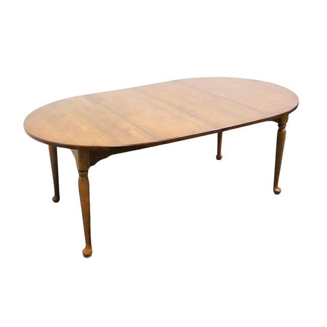 ETHAN ALLEN Circa 1776 Collection Solid Maple Early American 74" Dining Table 18-6803 29" High 44" Wide 44" Deep Apron:...