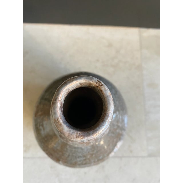 1970s Vintage 1970’s Rustic Studio Pottery Vase For Sale - Image 5 of 11