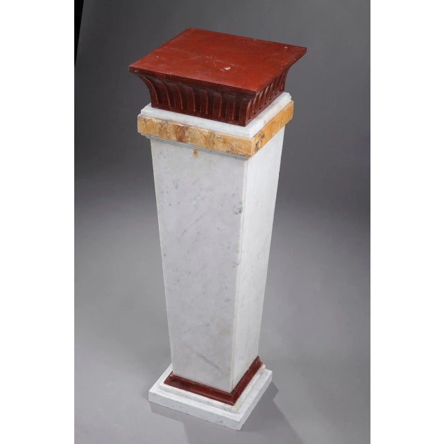 Mid-19th Century Marble Pedestal Column For Sale - Image 16 of 17